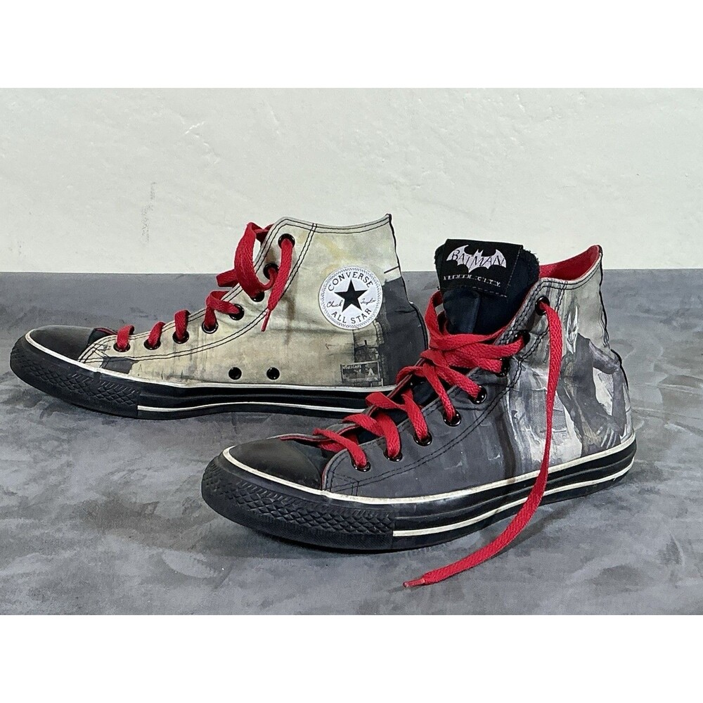 Batman Arkham City Joker Converse All Star Shoes 10 M Men's All Star Sneaker - Picture 14 of 14